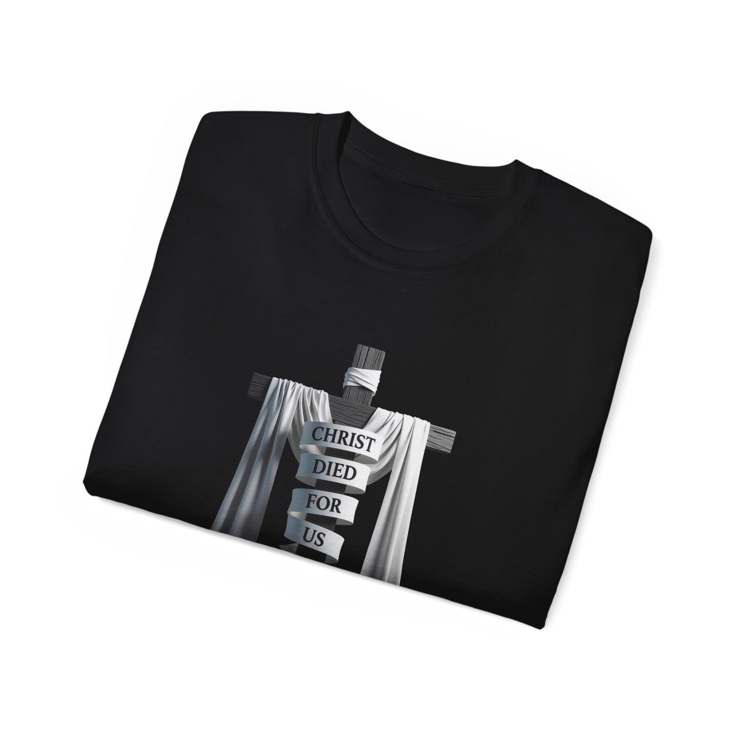 Christ Died For Us v2.0 • Black Hat Pixels • T-Shirt