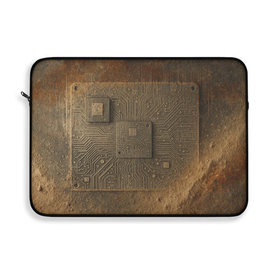 Sand Circuit • Single Zipper Laptop Sleeve