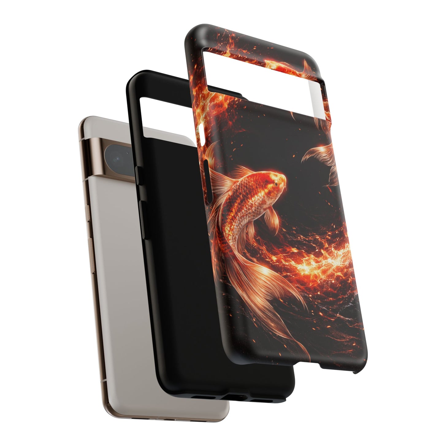 Fire Koi • Google Pixel 8 • Tough Case • Wireless Friendly
