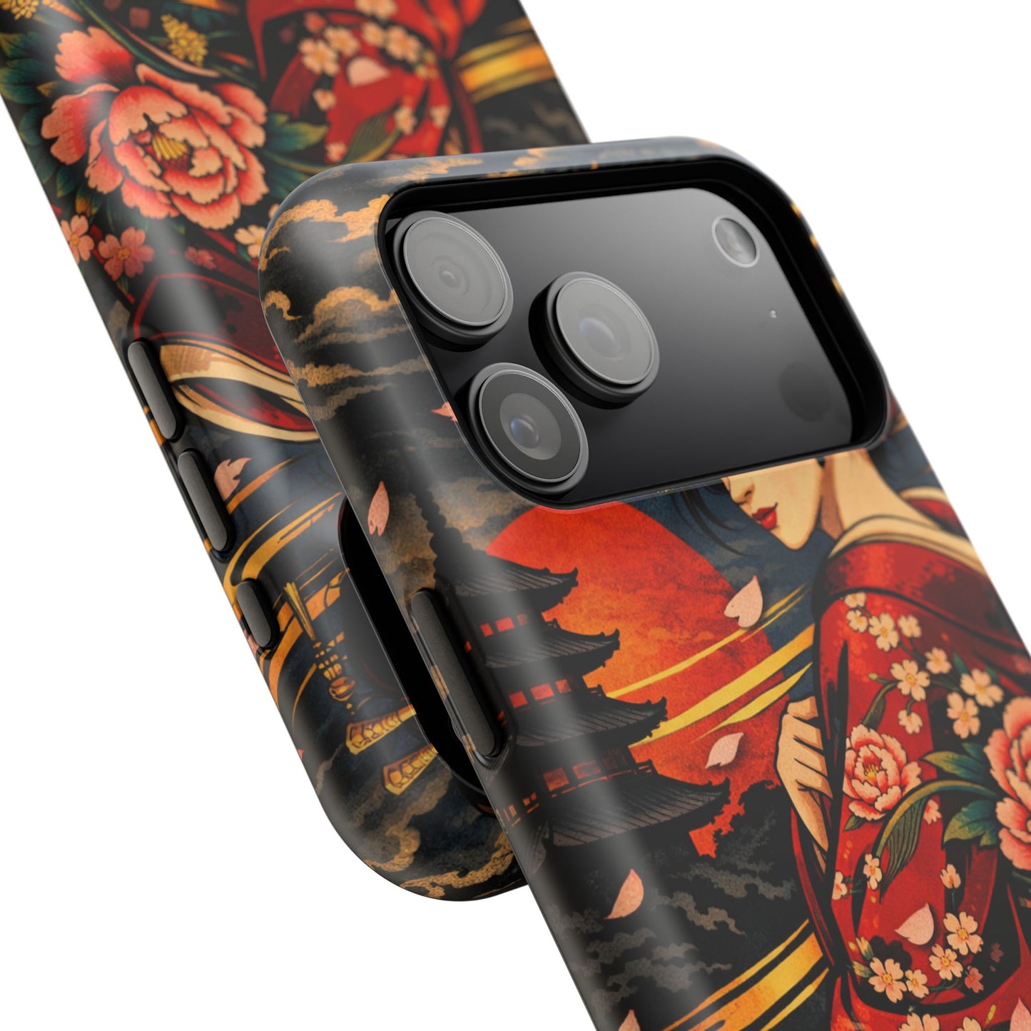Veiled Grace – Hidden Reckoning • Obsidian Irezumi™ • Apple iPhone 17 Pro • MagSafe Tough Case