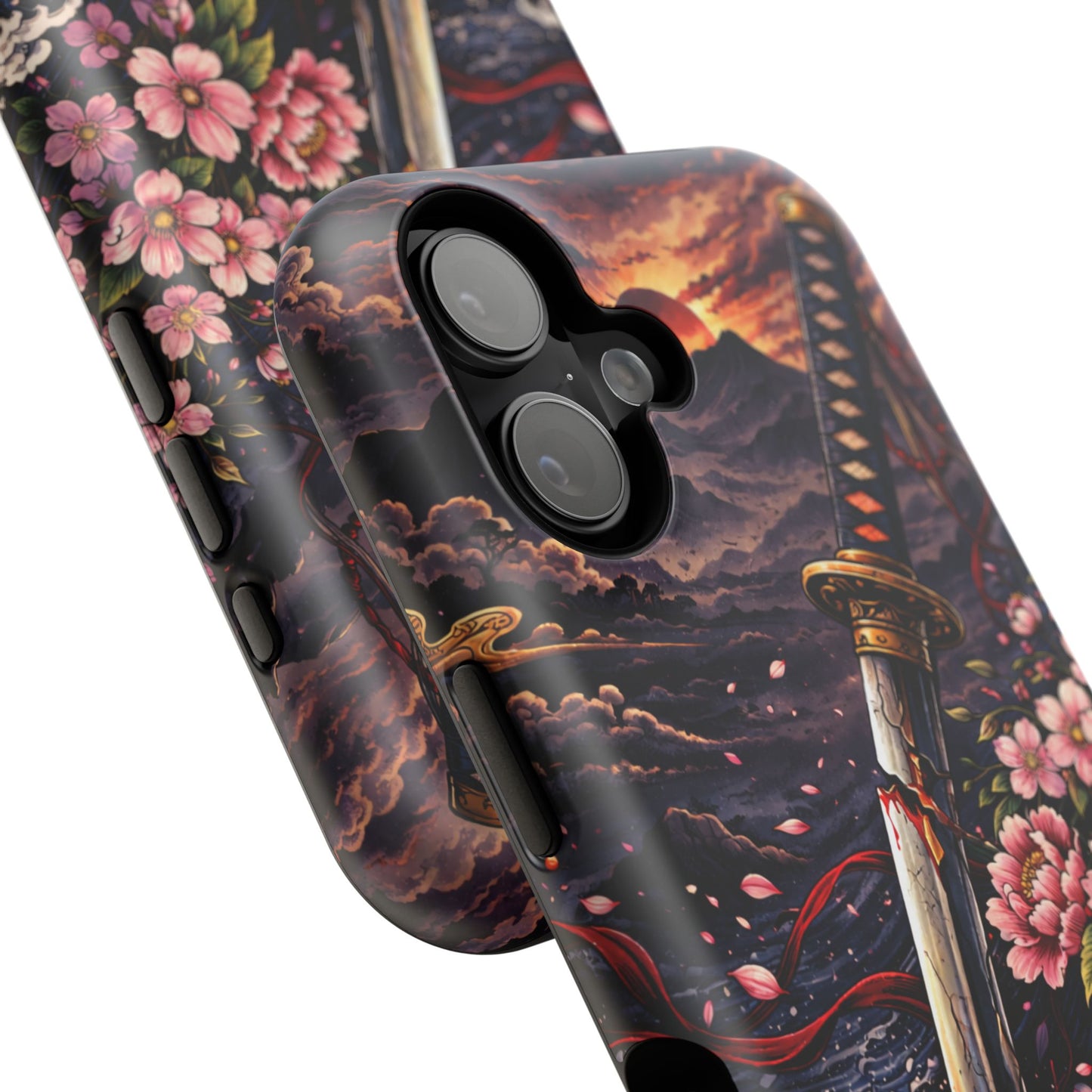 Forged Edge – Fractured Oath • Obsidian Irezumi™ • Apple iPhone 17 Pro • MagSafe Tough Case
