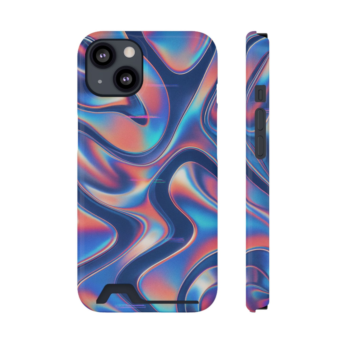 Chrome Illusion • Apple iPhone 13 • Tough Case with Card Holder • MagSafe®