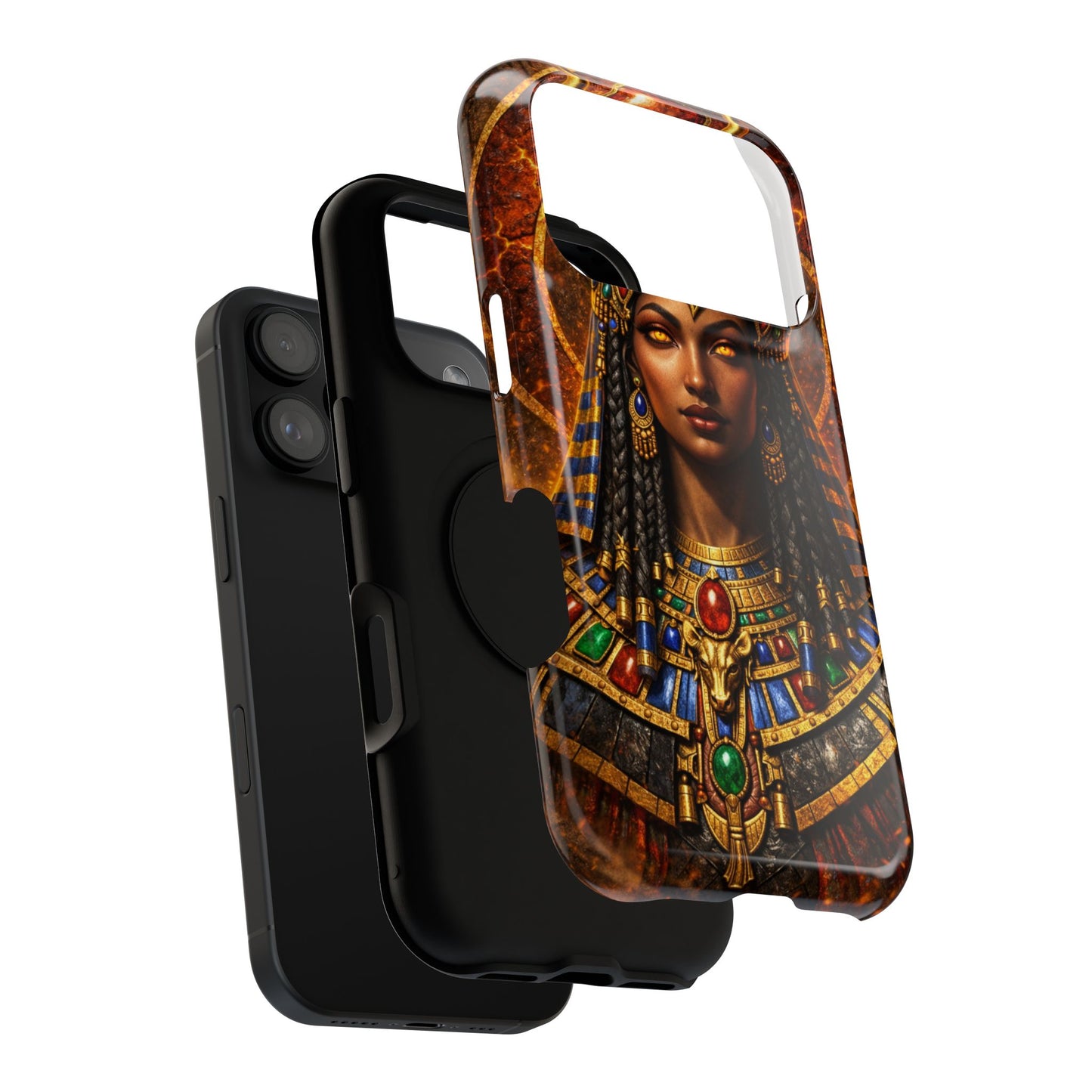 Hathor • Harmony • Egyptian Hieroglyphics™ Series • Apple iPhone 17 Pro • MagSafe® Tough Case