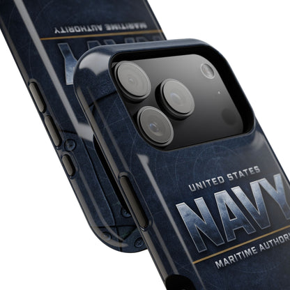 Navy • Sentinel Series • Maritime Authority • Apple iPhone 17 Pro • MagSafe Tough Case