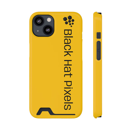 Black Hat Pixels • Apple iPhone 13 • Tough Case with Card Holder • Wireless Friendly