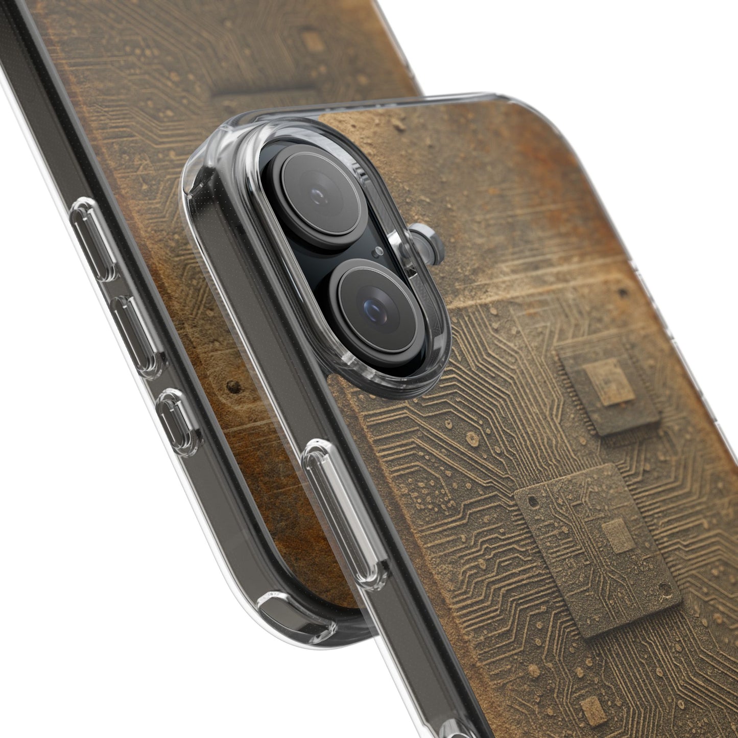 Sand Circuit • Apple iPhone 16 • Clear Case