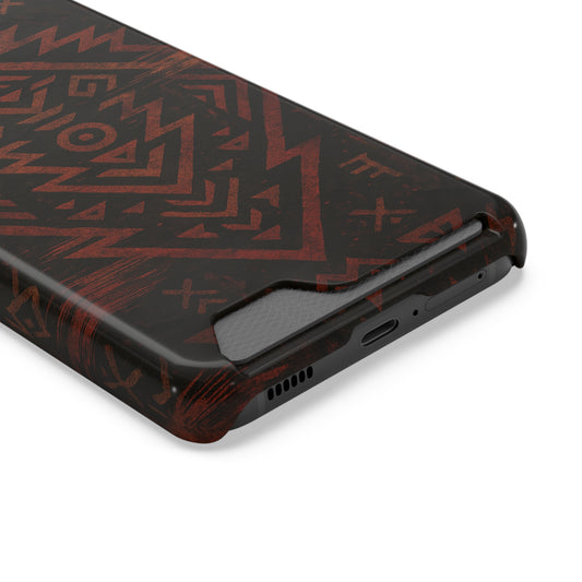 Tribal Glitch • Samsung Galaxy S22 • MagSafe® Tough Case with Card Holder