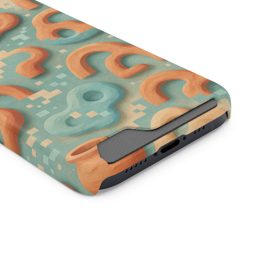 Pixel Clay • Apple iPhone 13 • MagSafe® Tough Case with Card Holder