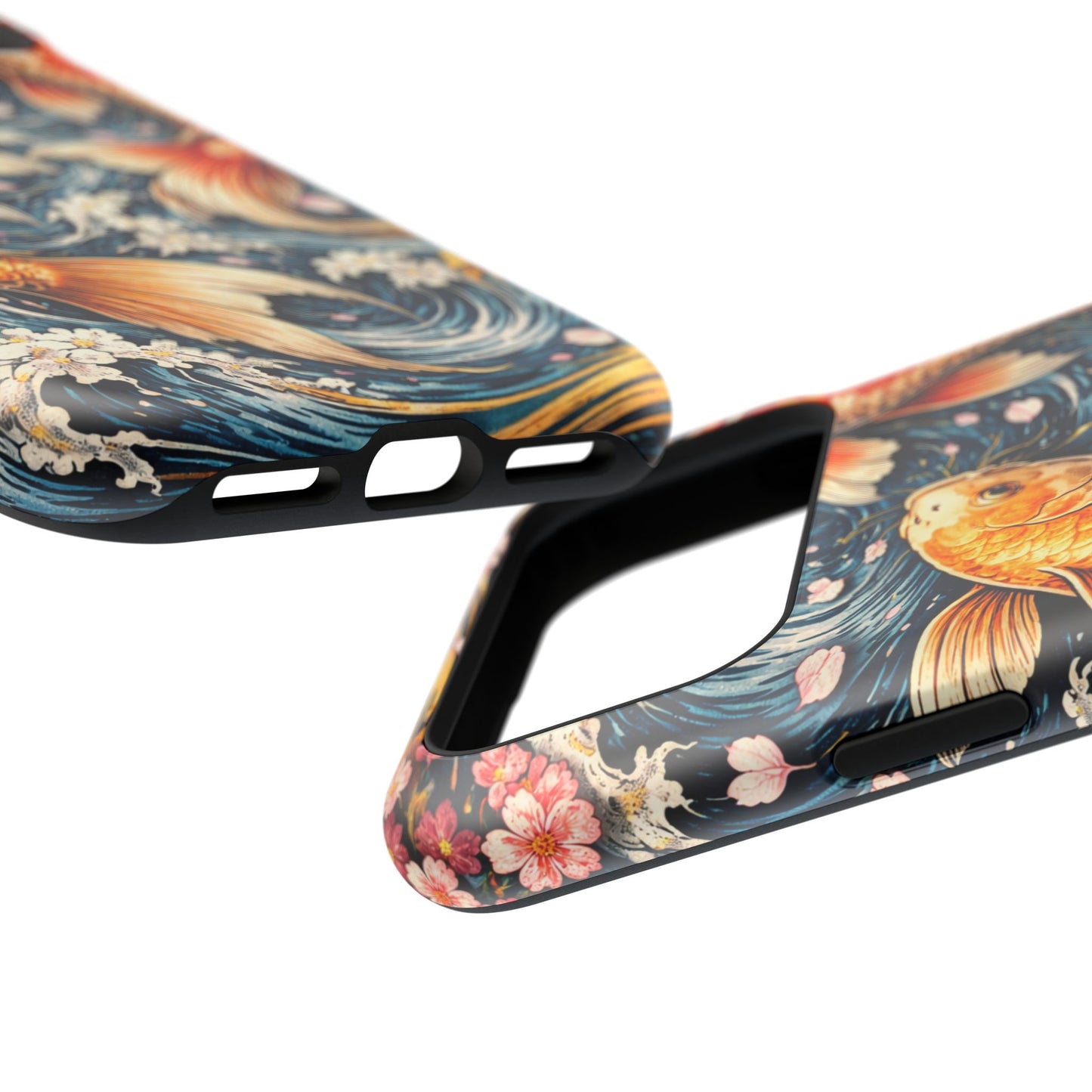 Crimson Current – Bound Reflection • Obsidian Irezumi™ • Apple iPhone 17 Pro • MagSafe Tough Case