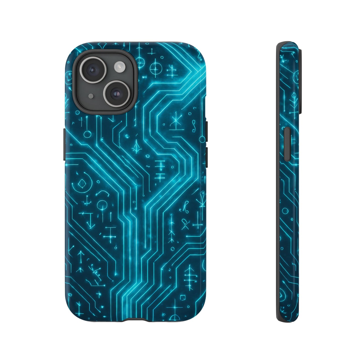 Circuit Glyph • Apple iPhone 15 • MagSafe® Tough Case