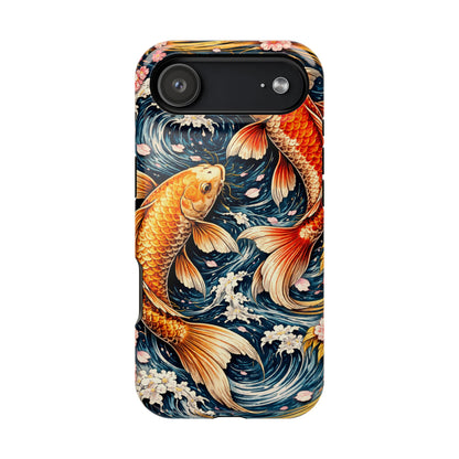 Crimson Current – Bound Reflection • Obsidian Irezumi™ • Apple iPhone 17 Pro • MagSafe Tough Case