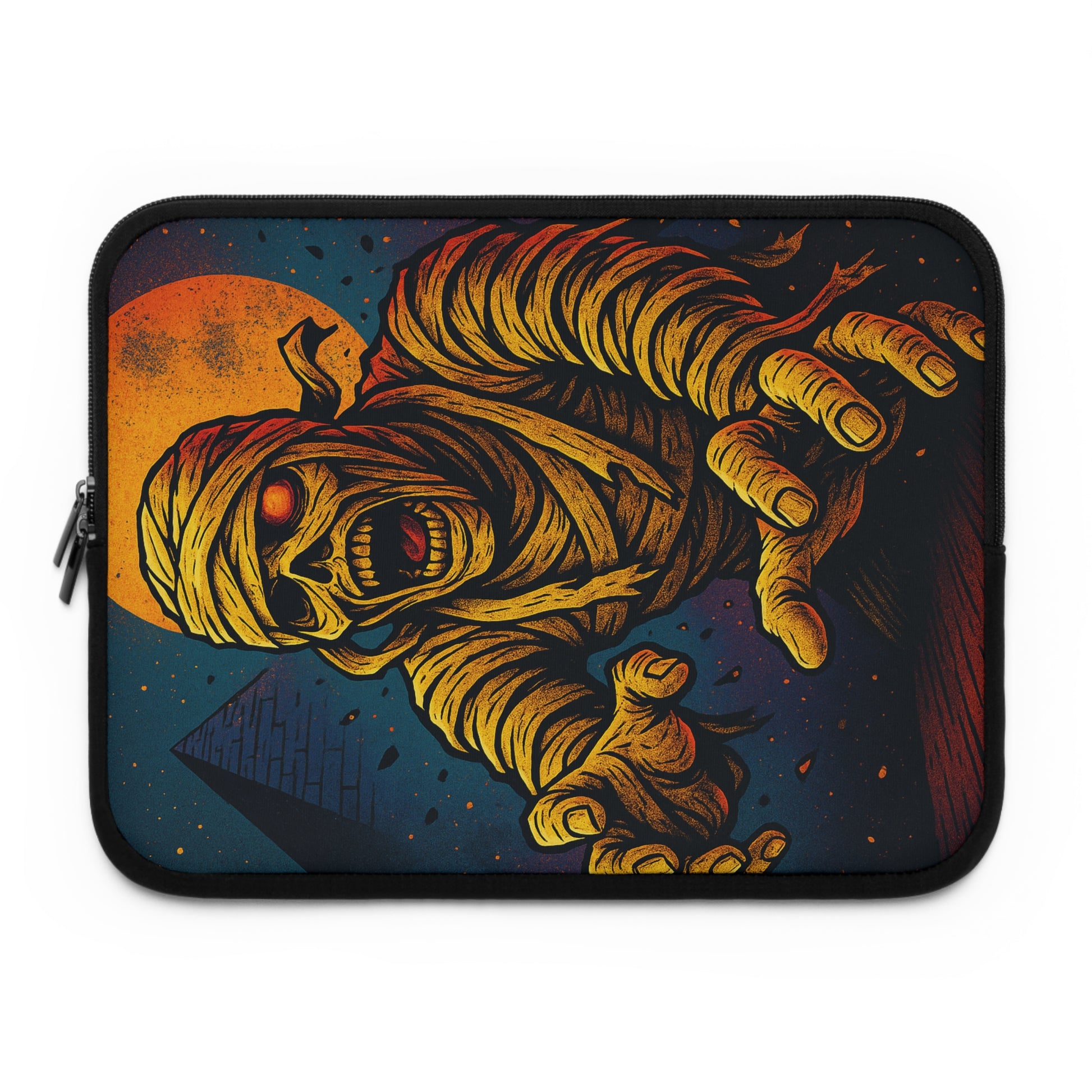 Mystic Mummy • Dual Zipper Laptop Sleeve tech accessory by Black Hat Pixels