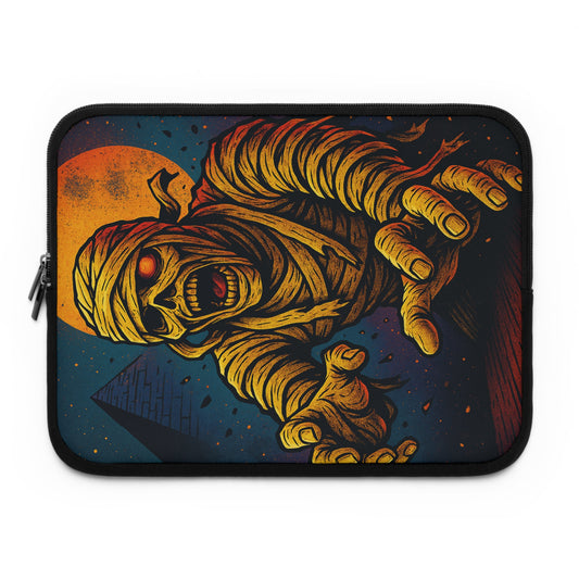 Mystic Mummy • Dual Zipper Laptop Sleeve tech accessory by Black Hat Pixels