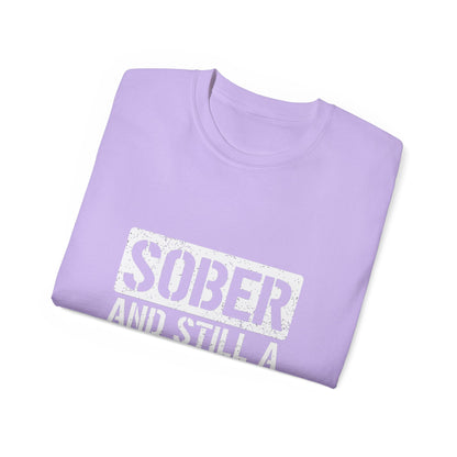 Sober & Still A Rockstar • Recovery Works • T-Shirt