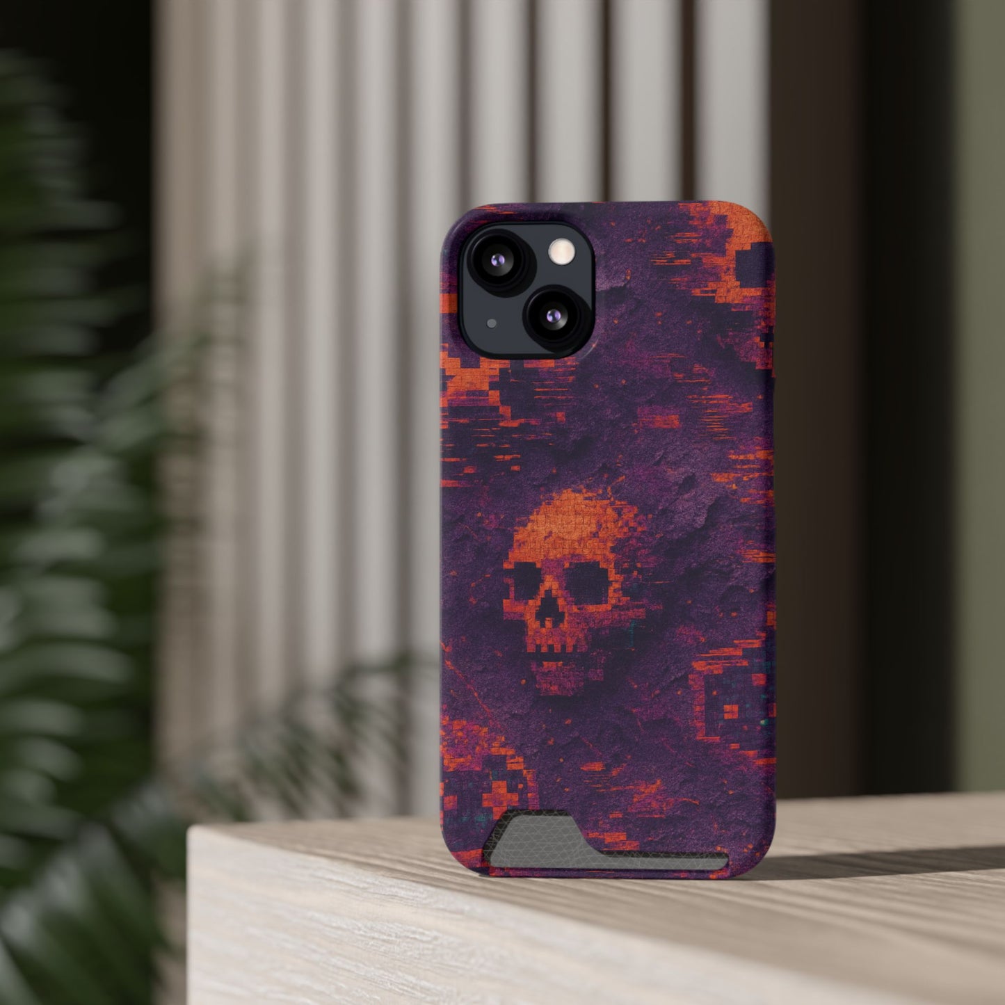 Death Glitch • Apple iPhone 13 • Tough Case with Card Holder • MagSafe®