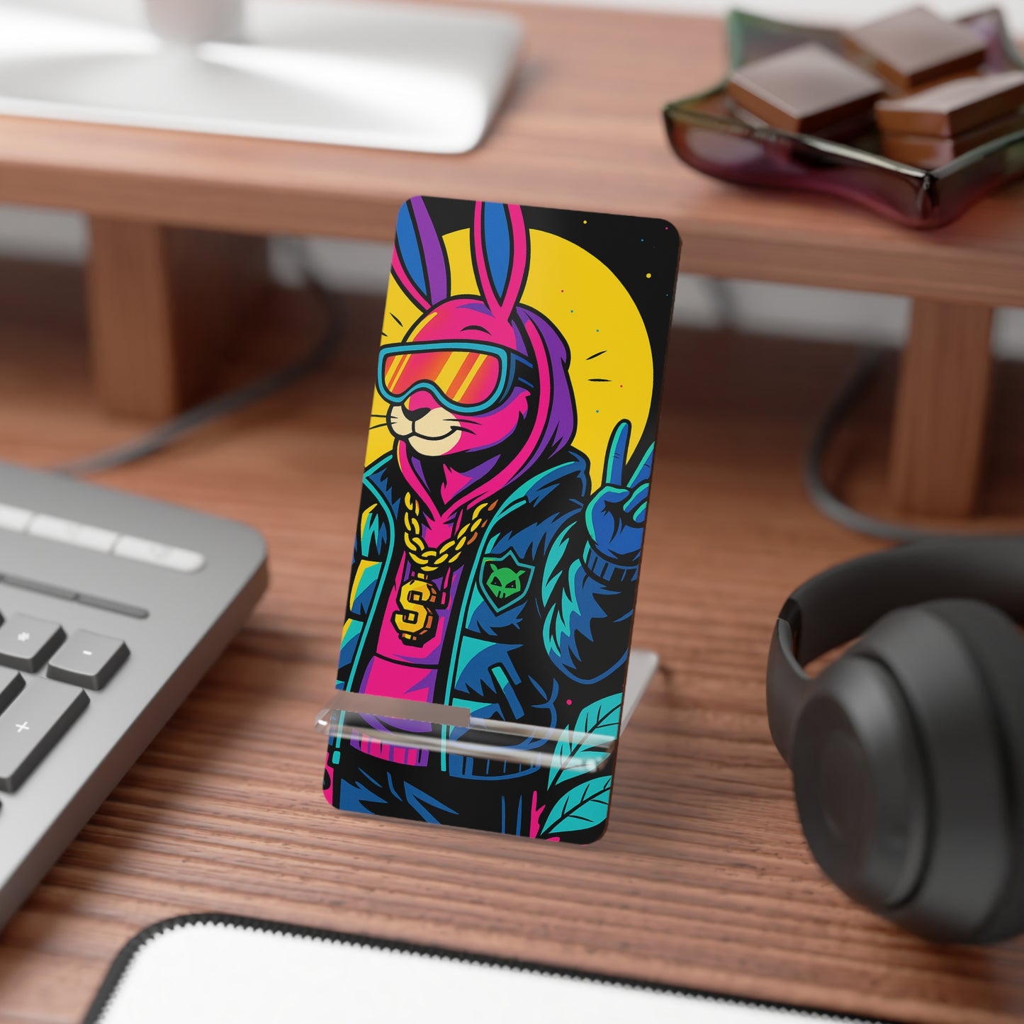 Benito Blur • Smartphone Display Stand tech accessory by Black Hat Pixels