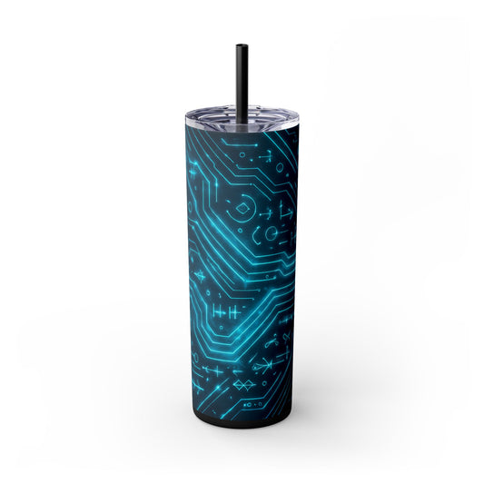 Circuit Glyph • Skinny Tumbler 20 Oz