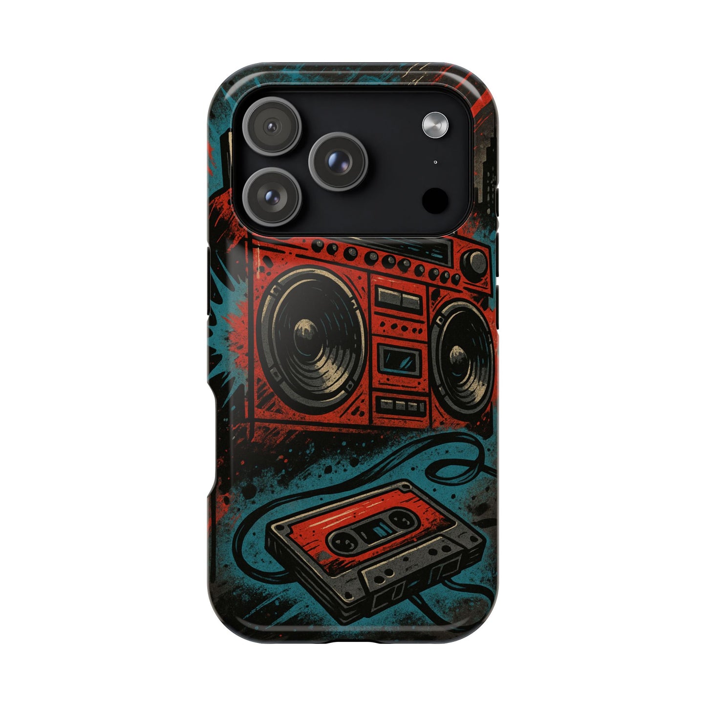 Old Skool • Apple iPhone 17 Pro • MagSafe® Tough Case phone case by Black Hat Pixels