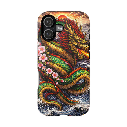 Dragon Oath – Sovereign Flame • Obsidian Irezumi™ • Apple iPhone 17 Pro • MagSafe Tough Case