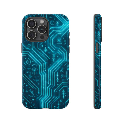 Circuit Glyph • Apple iPhone 15 • MagSafe® Tough Case