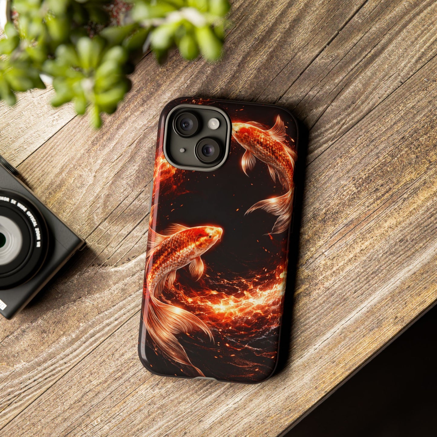 Fire Koi • Apple iPhone 15 • MagSafe® Tough Case