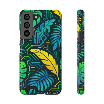 Cyber Tropics • Samsung Galaxy S22 • Tough Case with Card Holder • Wireless Friendly