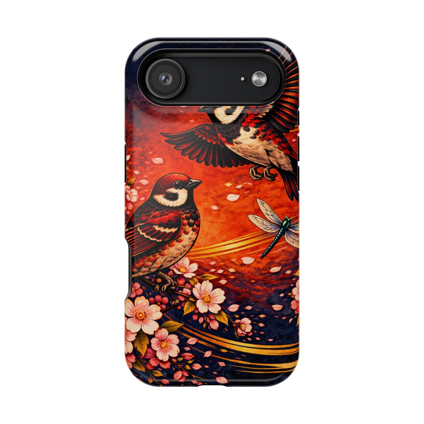Quiet Witness – Fleeting Mercy • Obsidian Irezumi™ • Apple iPhone 17 Pro • MagSafe Tough Case