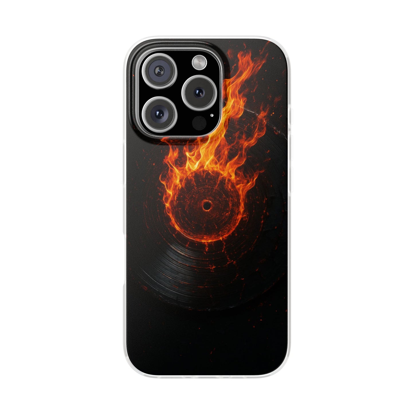 Vinyl Inferno • Apple iPhone 16 • Flexi Clear Case