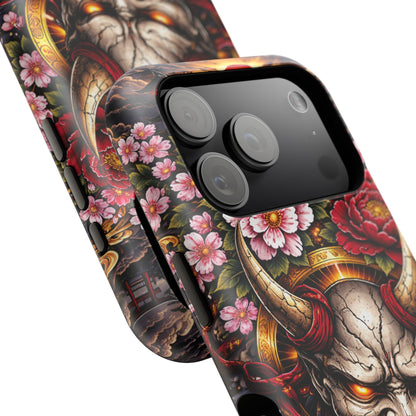 The Watcher – Crimson Discipline • Obsidian Irezumi™ • Apple iPhone 17 Pro • MagSafe Tough Case