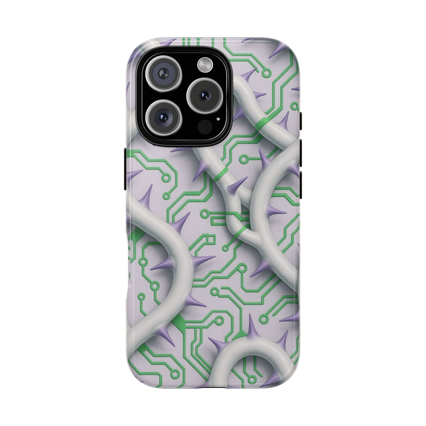 Board of Thorns • Apple iPhone 16 • MagSafe® Tough Case phone case by Black Hat Pixels