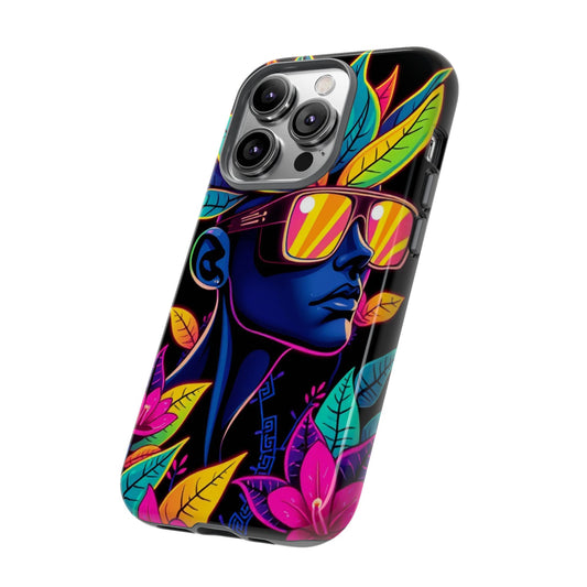 Neon Punk • Apple iPhone 14 • MagSafe® Tough Case phone case by Black Hat Pixels