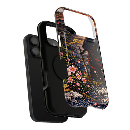 Silent Path – Measured Resolve • Obsidian Irezumi™ • Apple iPhone 17 Pro • MagSafe Tough Case