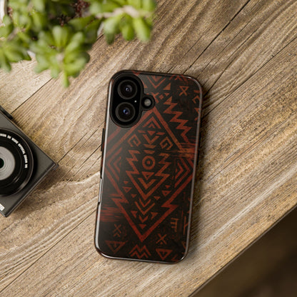 Tribal Glitch • Apple iPhone 16 • MagSafe® Magnetic Tough Case