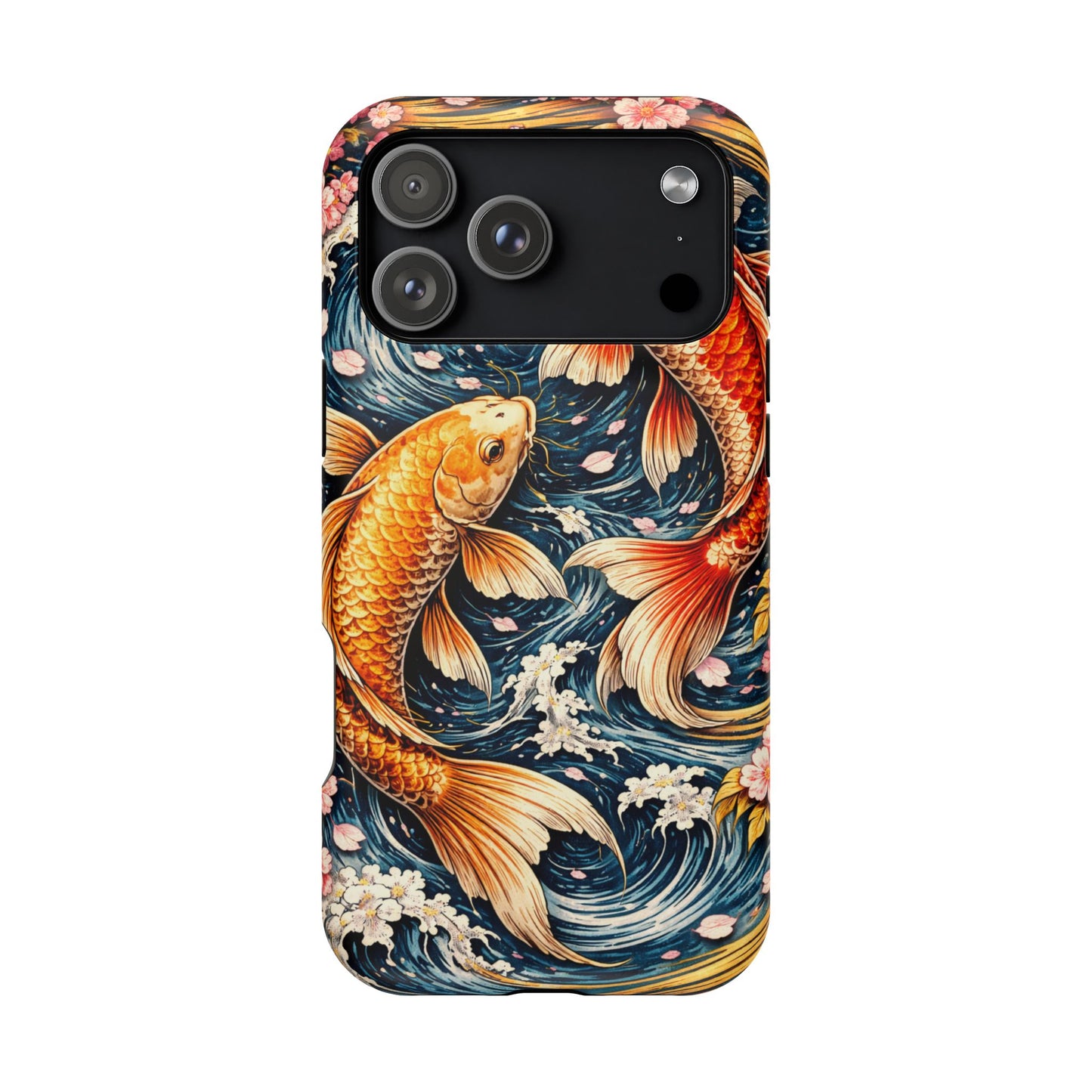 Crimson Current – Bound Reflection • Obsidian Irezumi™ • Apple iPhone 17 Pro • MagSafe Tough Case