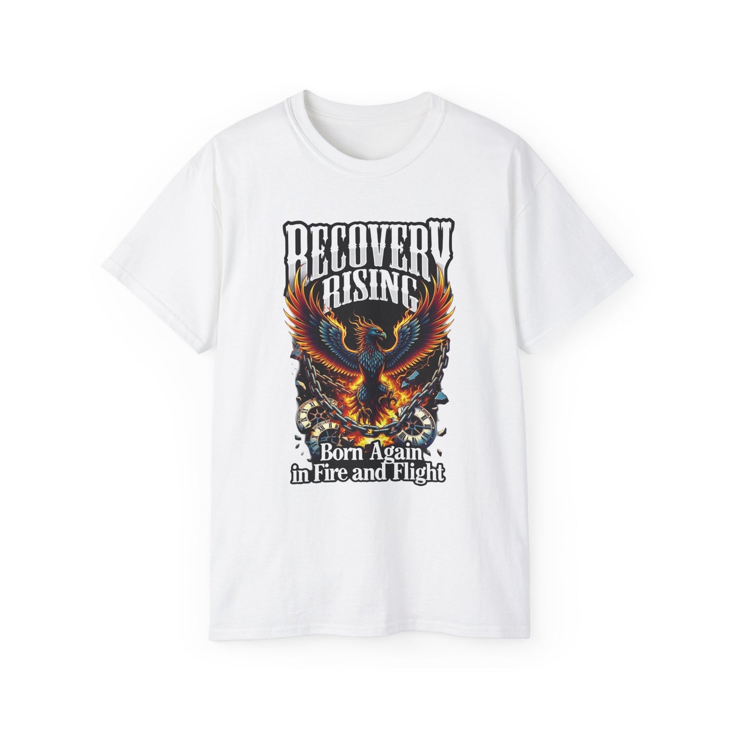 Recovery Rising • Recovery Works • T-Shirt • Black Hat Pixels • Unisex