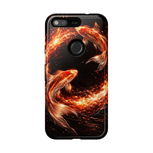 Fire Koi • Google Pixel (Original) • Tough Case • Wireless Friendly