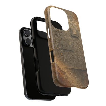 Sand Circuit • Apple iPhone 16 • MagSafe® Magnetic Tough Case