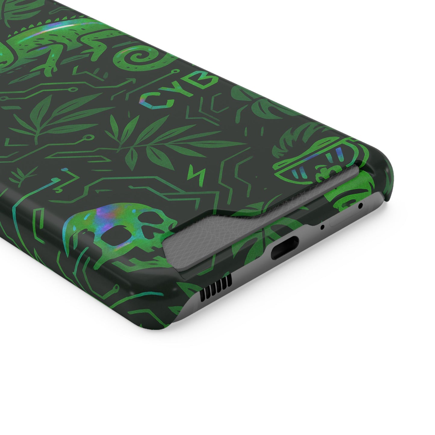 Digital Jungle • Samsung Galaxy S21 • Tough Case with Card Holder • Wireless Friendly