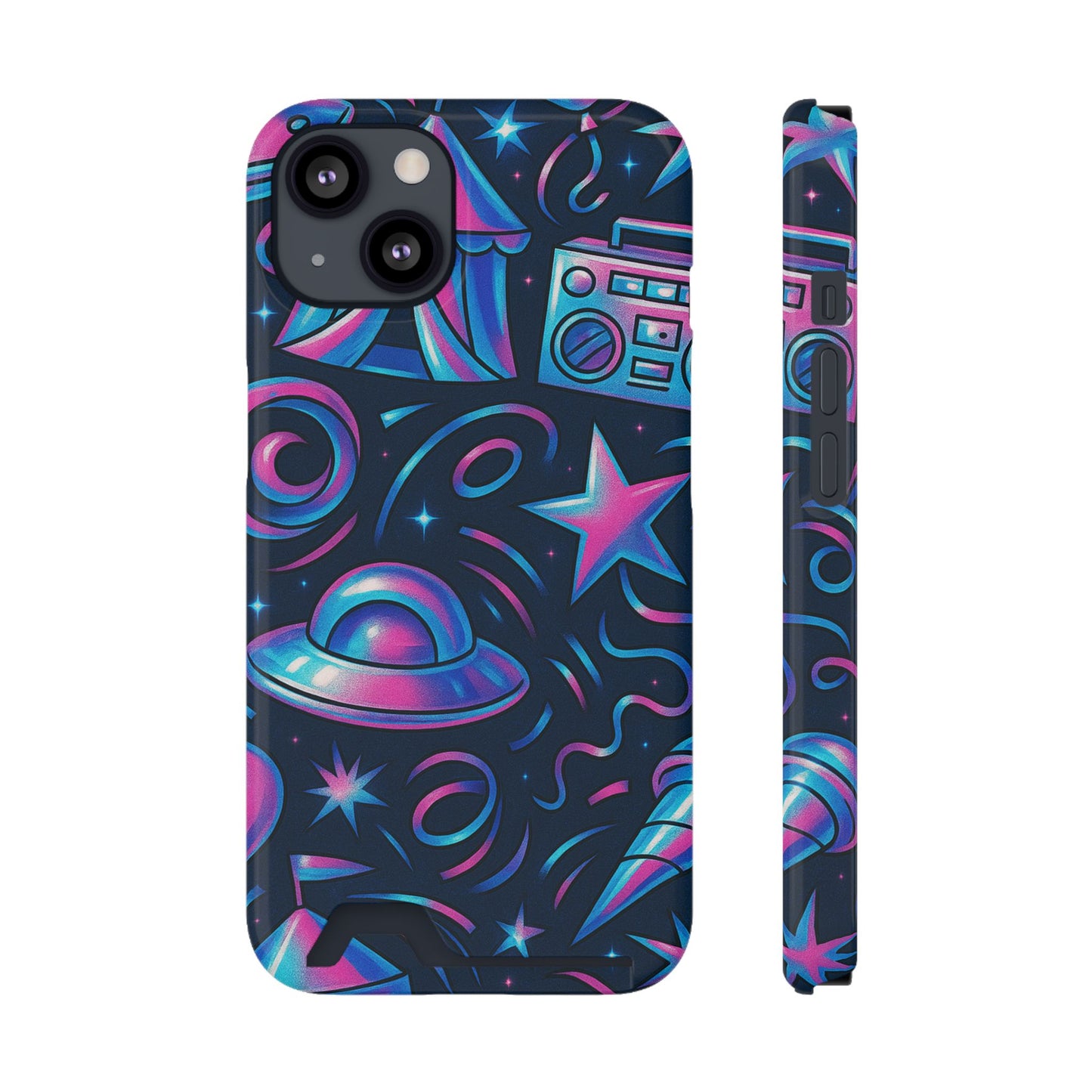 Cosmic Carnival • Apple iPhone 13 • Tough Case with Card Holder • MagSafe®