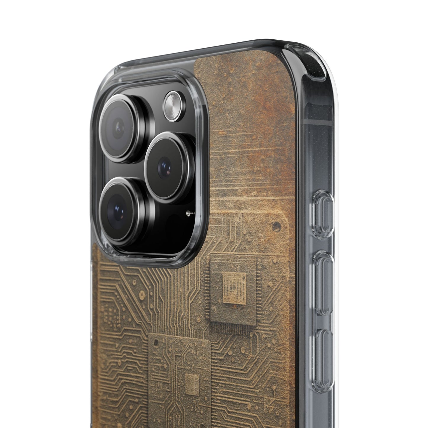 Sand Circuit • Apple iPhone 16 • Clear Case