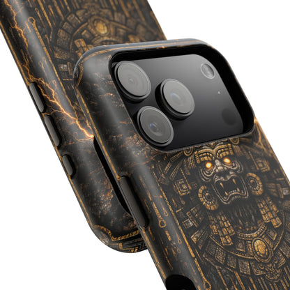 Tlaloc • Storm Covenant • Empire of the Fifth Sun™ • Apple iPhone 17 Pro • MagSafe Tough Case
