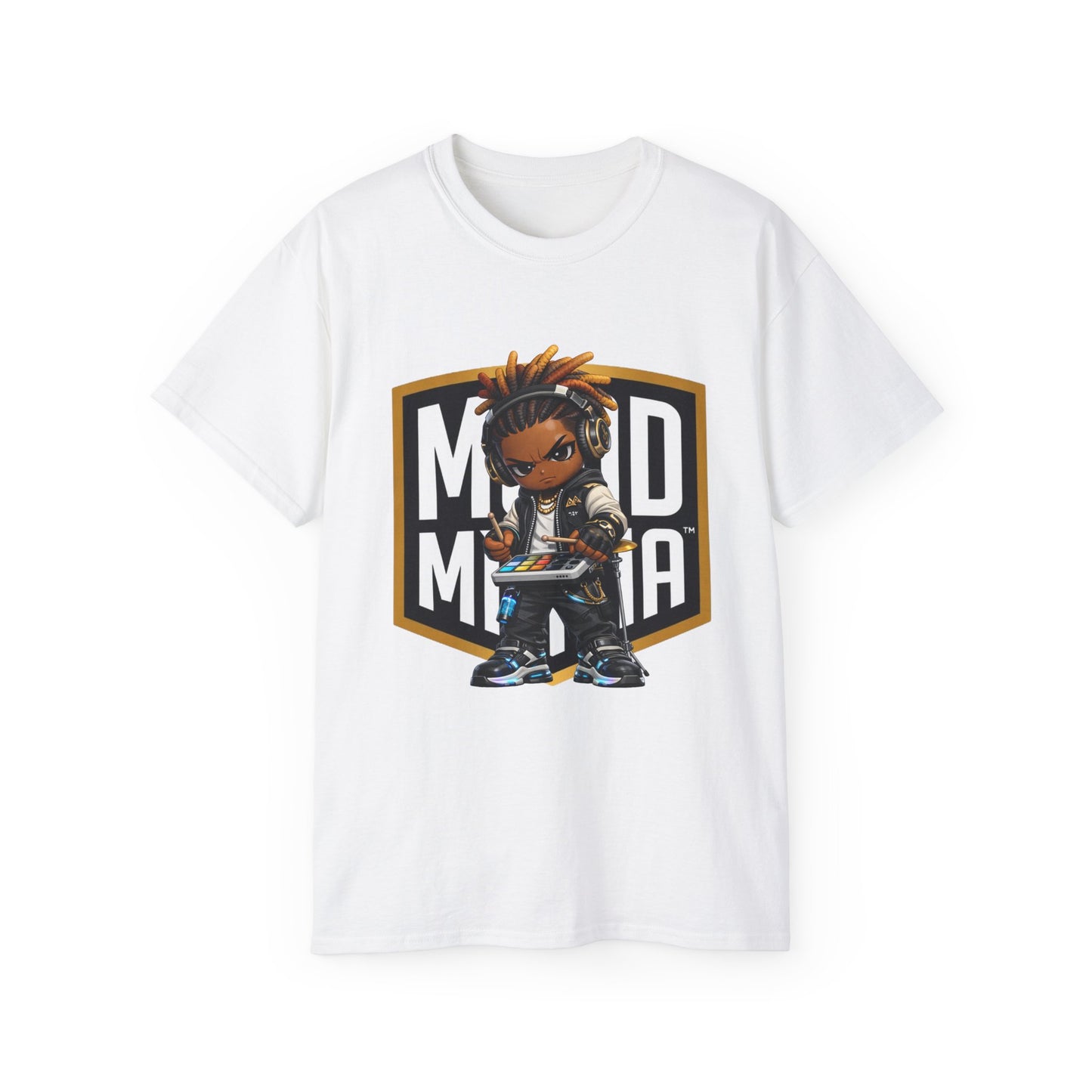 Sol Strata • Sonic Discipline • Mood Militia • T-Shirt • Black Hat Pixels • Unisex