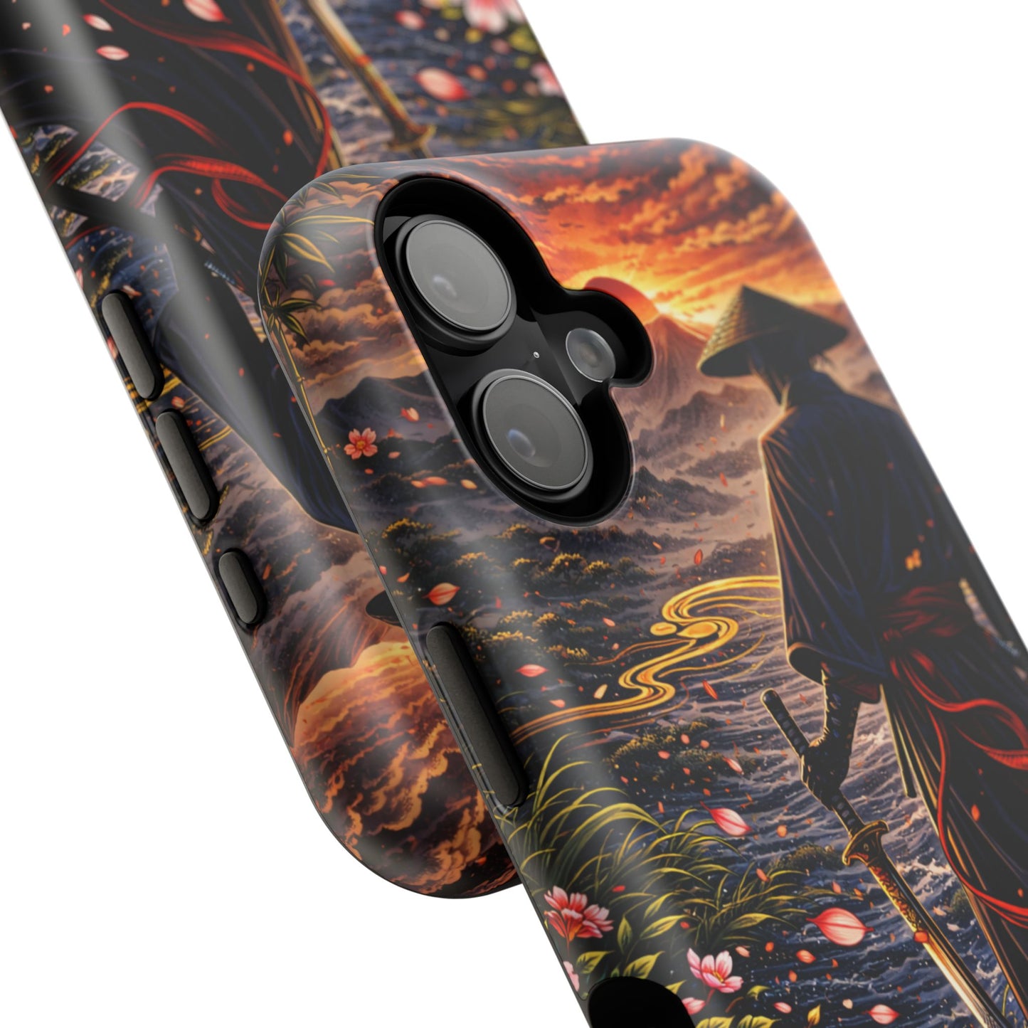 Silent Path – Measured Resolve • Obsidian Irezumi™ • Apple iPhone 17 Pro • MagSafe Tough Case