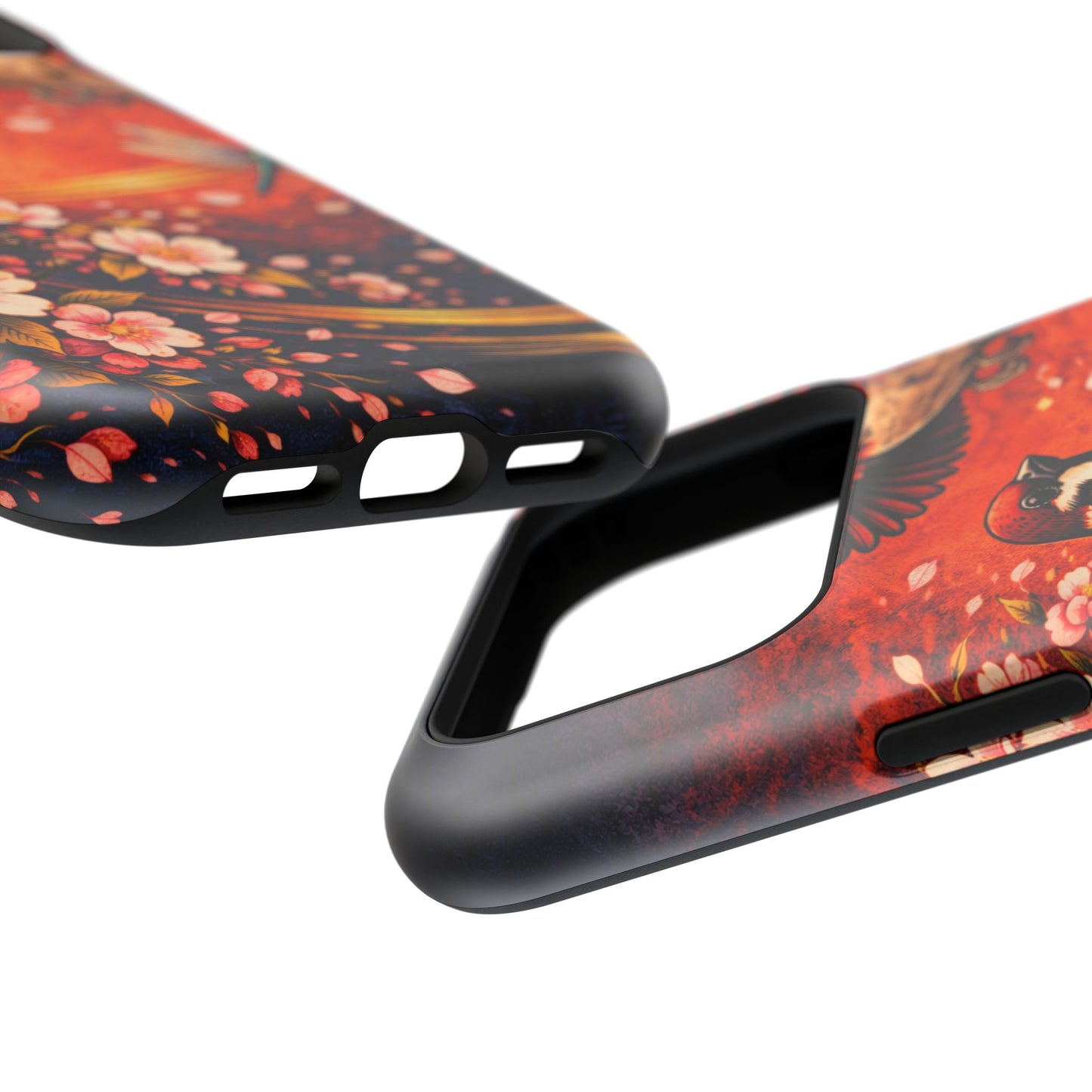 Quiet Witness – Fleeting Mercy • Obsidian Irezumi™ • Apple iPhone 17 Pro • MagSafe Tough Case