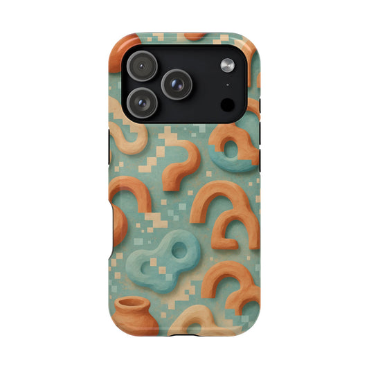 Pixel Clay • Apple iPhone 17 Pro • MagSafe® Tough Case