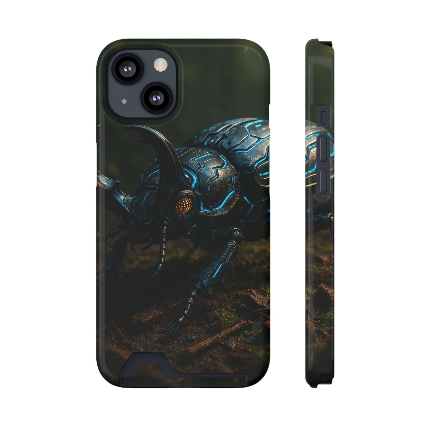 Chrome Beetle • Apple iPhone 13 • Tough Case with Card Holder • MagSafe®
