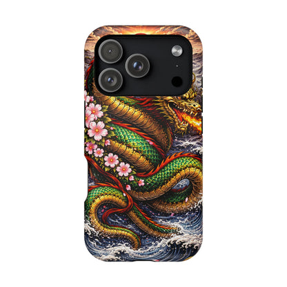 Dragon Oath – Sovereign Flame • Obsidian Irezumi™ • Apple iPhone 17 Pro • MagSafe Tough Case
