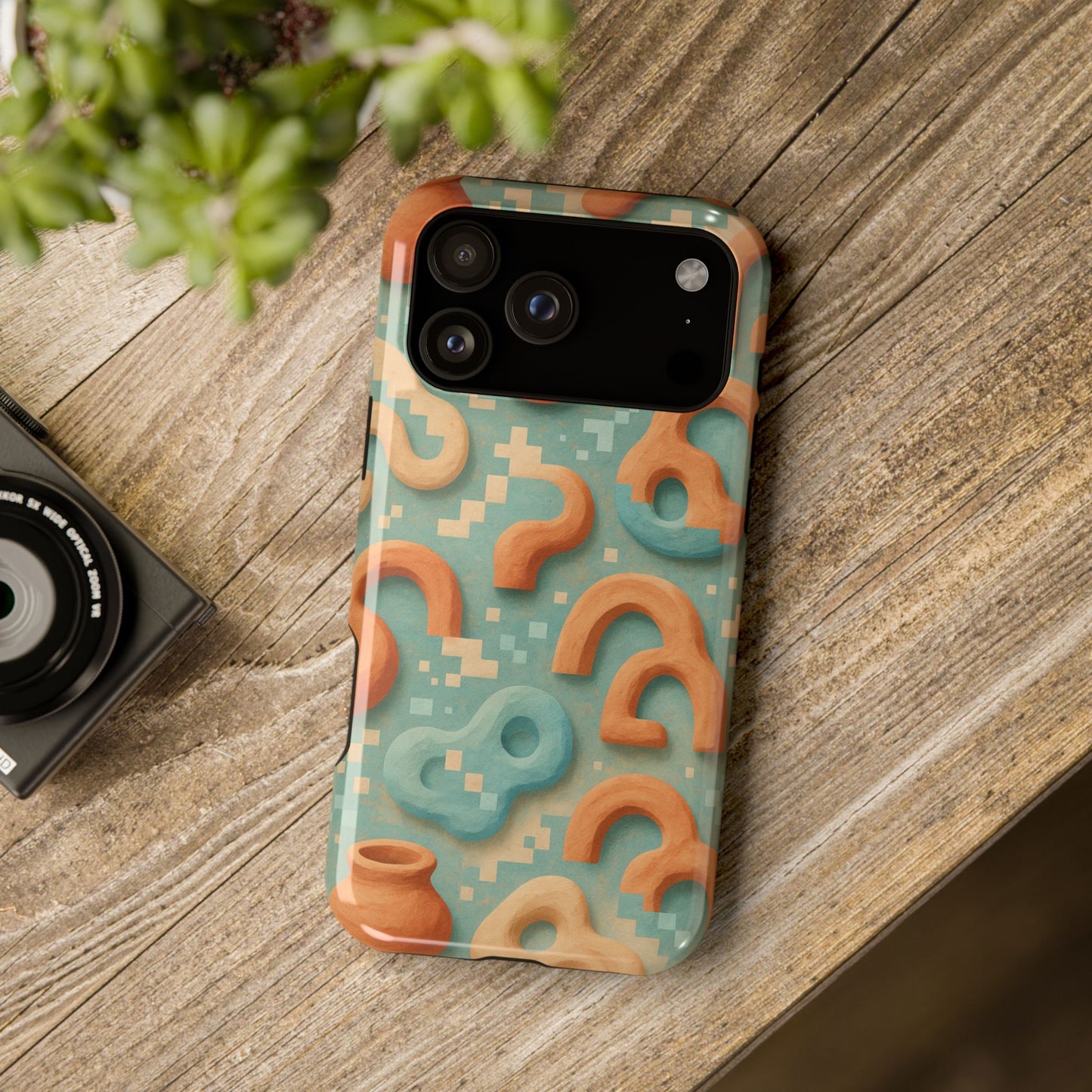 Pixel Clay • Apple iPhone 17 Pro • MagSafe® Tough Case