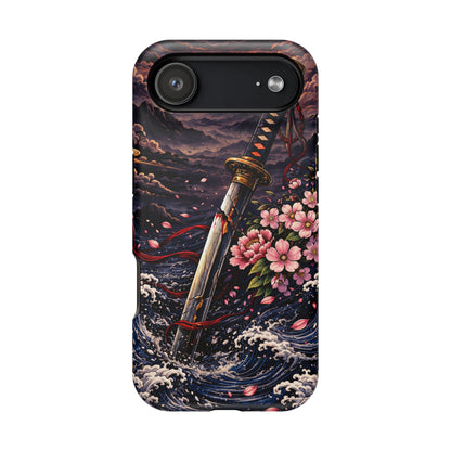 Forged Edge – Fractured Oath • Obsidian Irezumi™ • Apple iPhone 17 Pro • MagSafe Tough Case