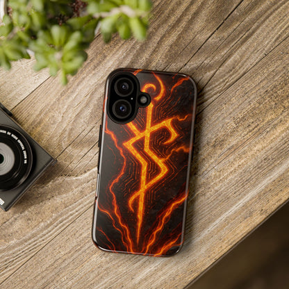 Molten Glyph • Apple iPhone 16 • MagSafe® Magnetic Tough Case